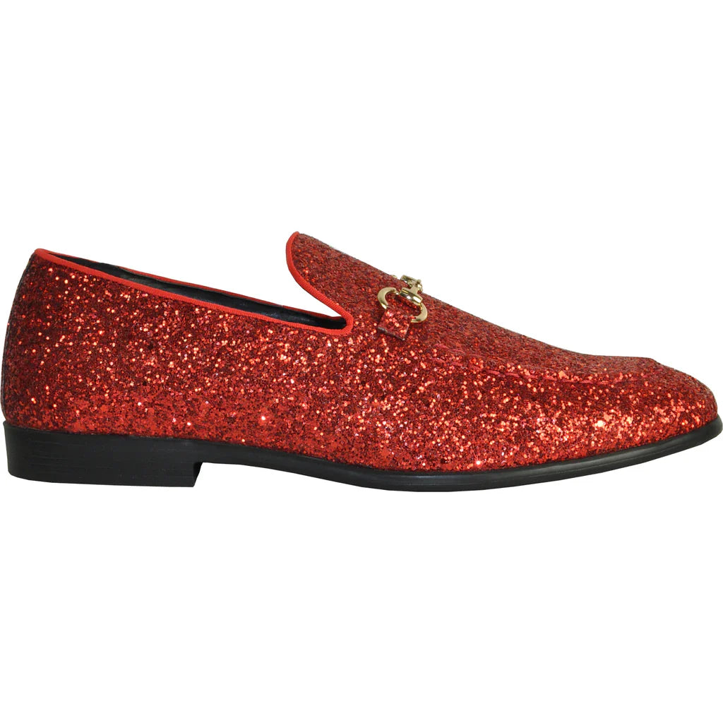"Bravo" Red Glitter Tuxedo & Prom Shoes Tux-USA