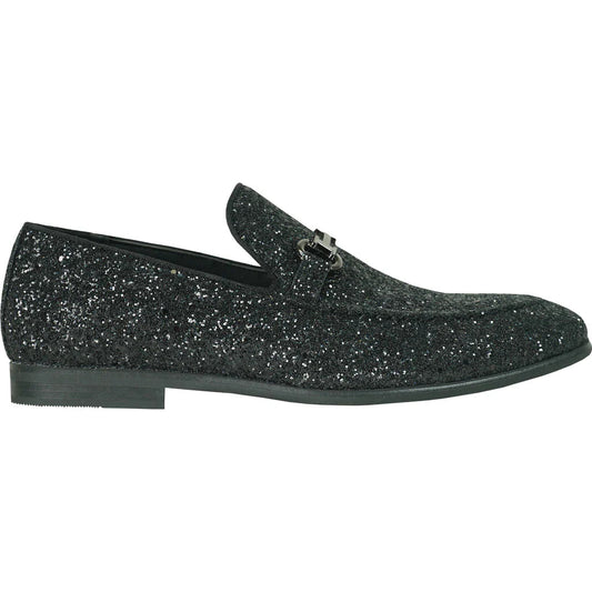 "Bravo" Black Glitter Tuxedo & Prom Shoes Tux-USA
