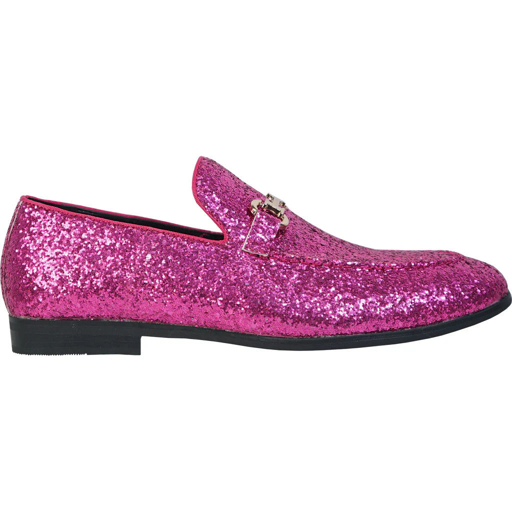 BRAVO Men Dress Shoe PROM-2 Loafer Shoe for Prom & Wedding Pink-3