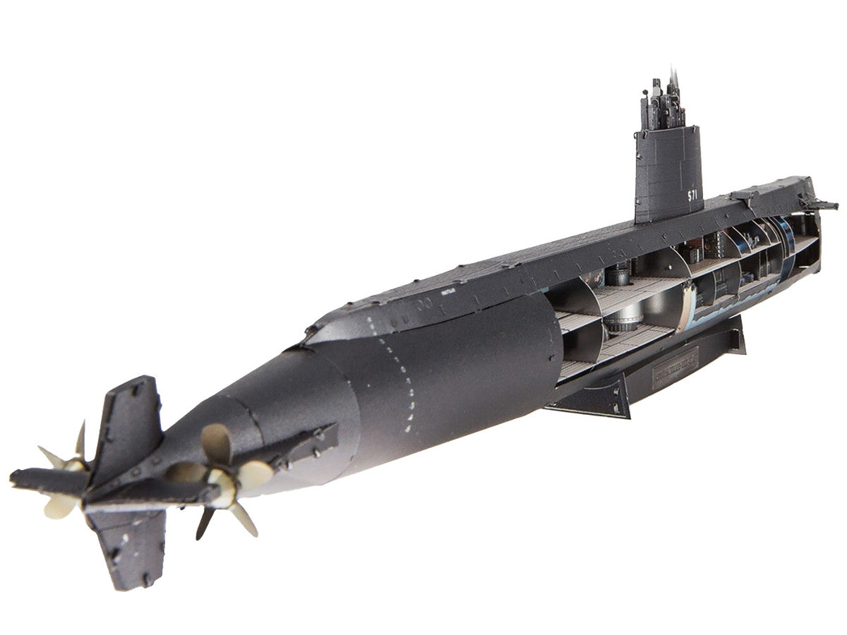 Model Kit USS Nautilus (SSN-571) Submarine "United States Navy" (Challenging Difficulty) Steel Model by Metal Earth Metal Earth