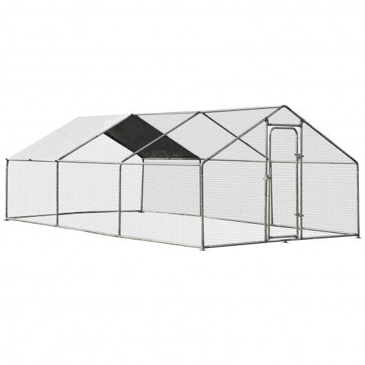 Large Walk in Shade Cage Chicken Coop with Roof Cover-13'