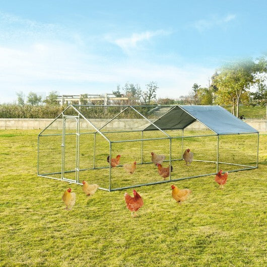 Large Walk in Shade Cage Chicken Coop with Roof Cover-13'