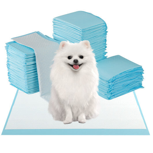 Dog and Puppy Pee Pads 24" x 17" (300 Counts) for Potty Training-Blue
