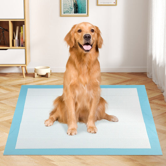 Dog and Puppy Pee Pads 36" x 36" (100 Counts) for Potty Training-Blue W2B