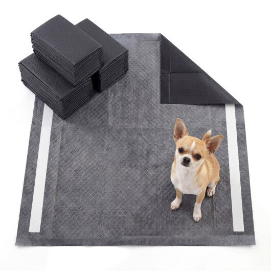 24" x 24" Charcoal?Dog Pee Pads 6-Layer for Dogs-Black W2B