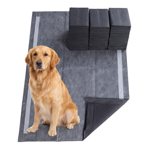 35.5" x 24" Charcoal?Dog Pee Pads 6-Layer for Dogs-Black W2B