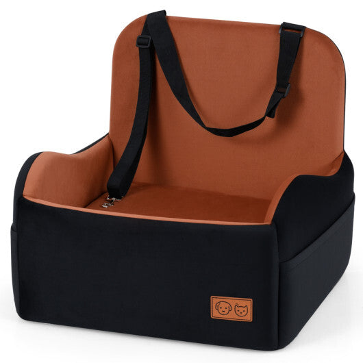 Detachable Dog Booster Car Seat Fits Front and Back Seat W2B