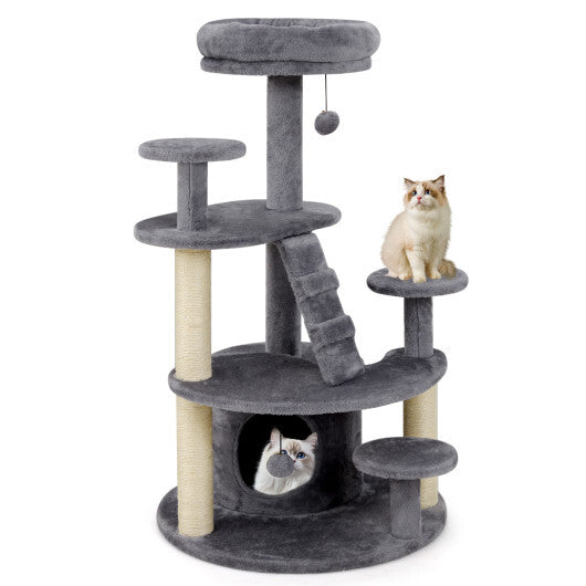 Multi-level Kitty Tower with Condo and Climbing Ladder-GR
