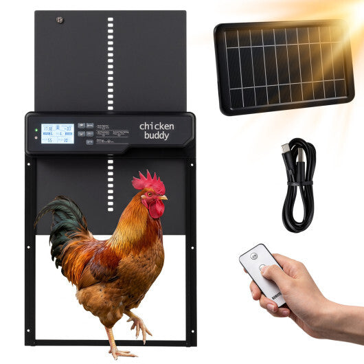 Solar Powered Automatic Chicken Coop Door W2B