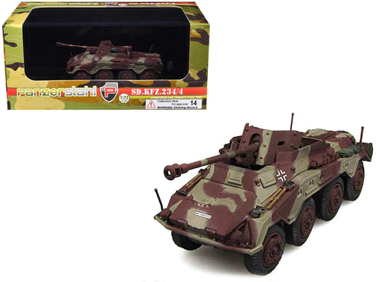 Sd.Kfz. 234/4 Armored Vehicle "Unidentified Unit Western Front" (1945) German 1/72 Diecast Model by Panzerstahl Panzerstahl