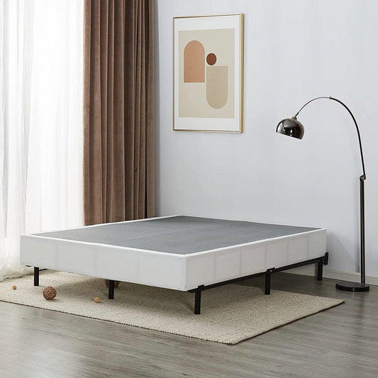 Queen 9-Leg Metal Bed Frame with Headboard Brackets 3,000 lbs. Max Weight Limit FastFurnishings