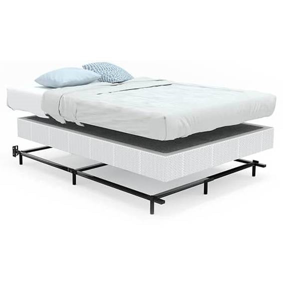 Queen 9-Leg Metal Bed Frame with Headboard Brackets 3,000 lbs. Max Weight Limit FastFurnishings