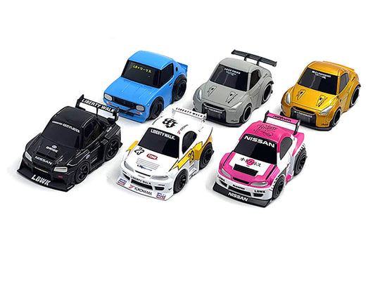 "QubeCarz" Series #1 Set of 6 pieces 1/64 Diecast Model Cars by Mini GT Mini GT