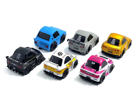 "QubeCarz" Series #1 Set of 6 pieces 1/64 Diecast Model Cars by Mini GT Mini GT