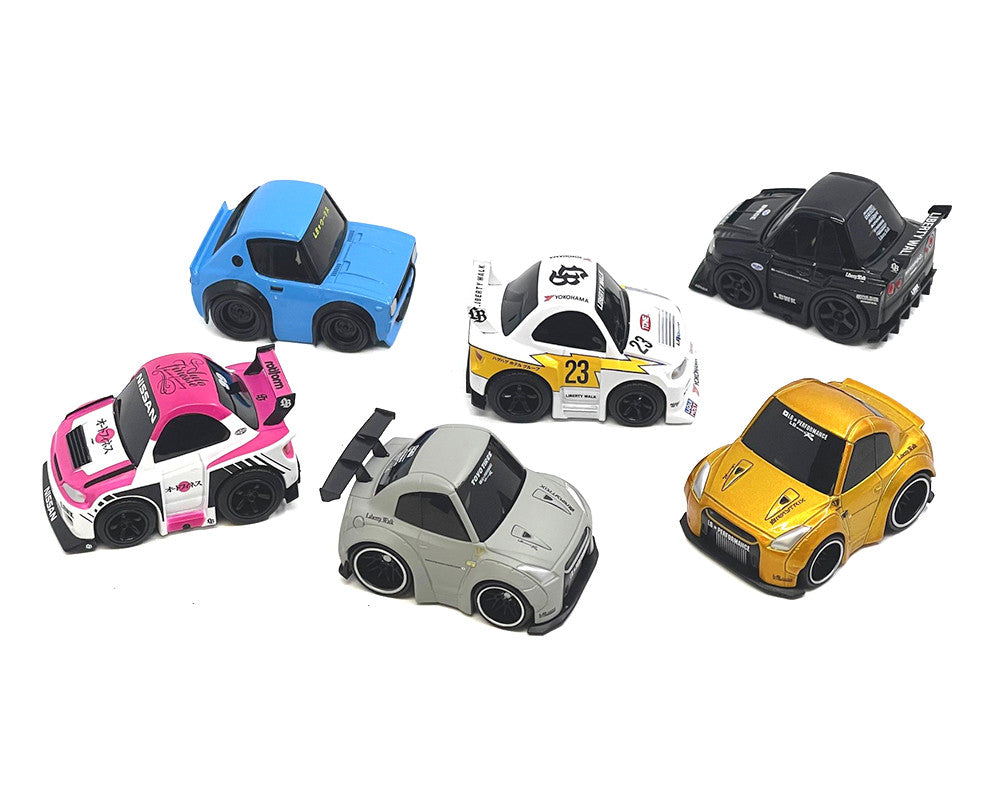 "QubeCarz" Series #1 Set of 6 pieces 1/64 Diecast Model Cars by Mini GT Mini GT
