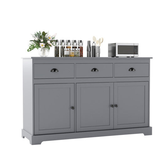 Standing Floor Lamp and Sideboard Buffet Storage for Dining Room W2B