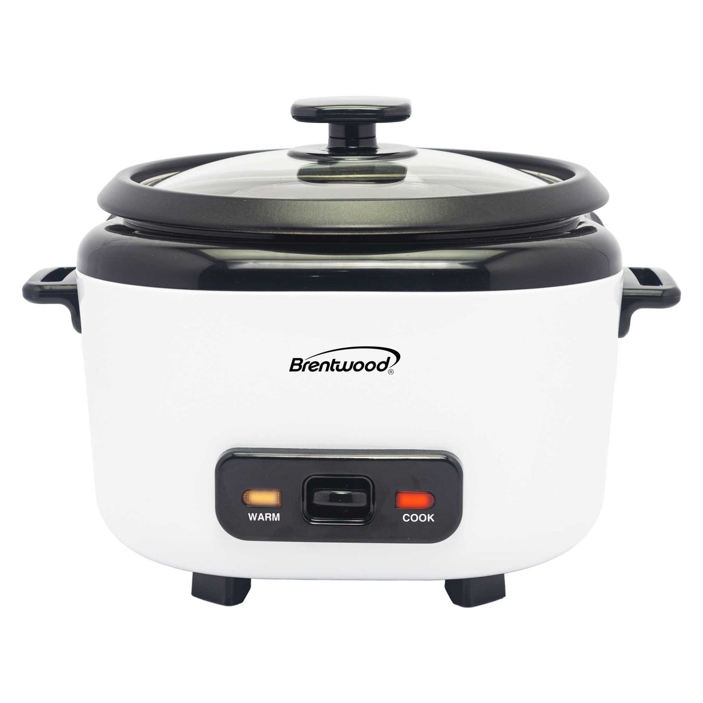 Brentwood 10-Cups Cooked Rice Cooker in White with Steam Tray W2B