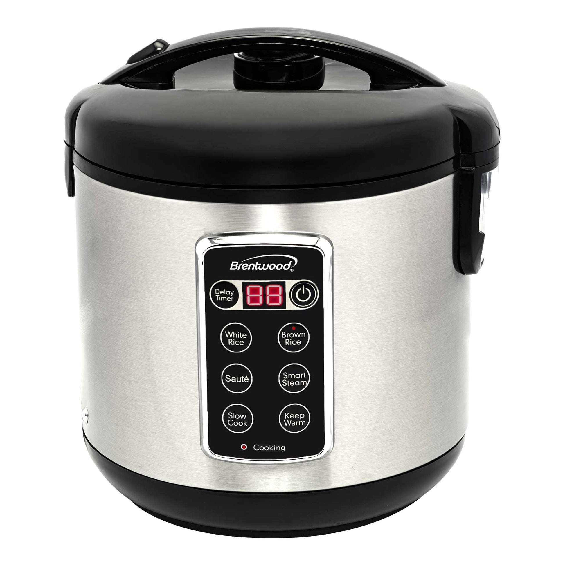 Brentwood 10 Cup 7-Function Smart Rice Multi-Cooker in Stainless Steel W2B