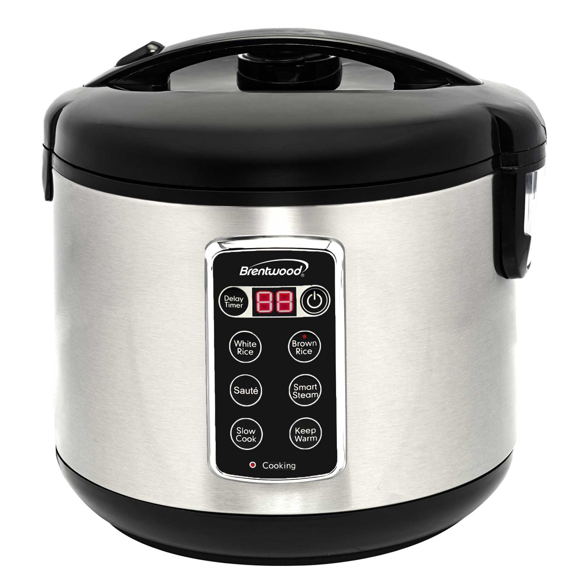 Brentwood 16 Cups 6 Function Smart Multi-Cooker Rice Cooker in Stainless Steel W2B