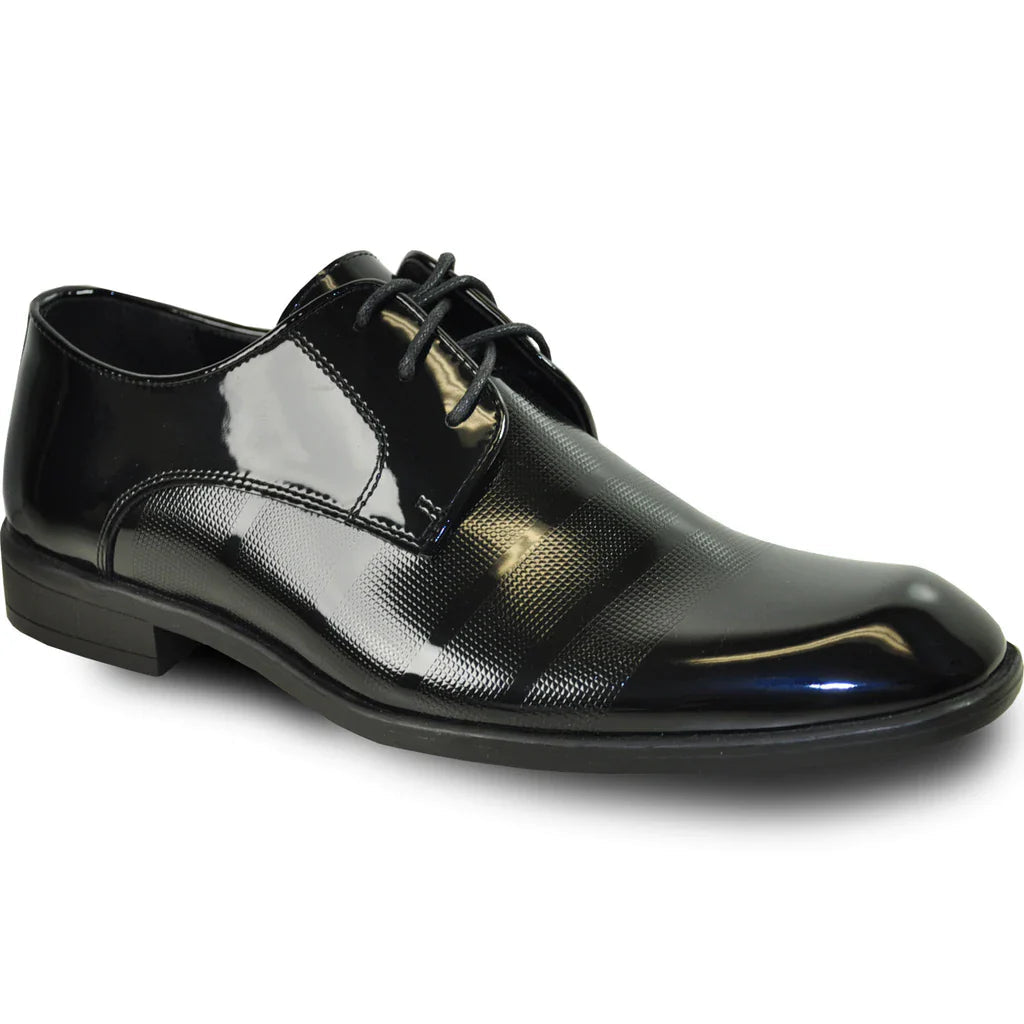 "Rockefeller" Black Vangelo Tuxedo Shoes Tux-USA