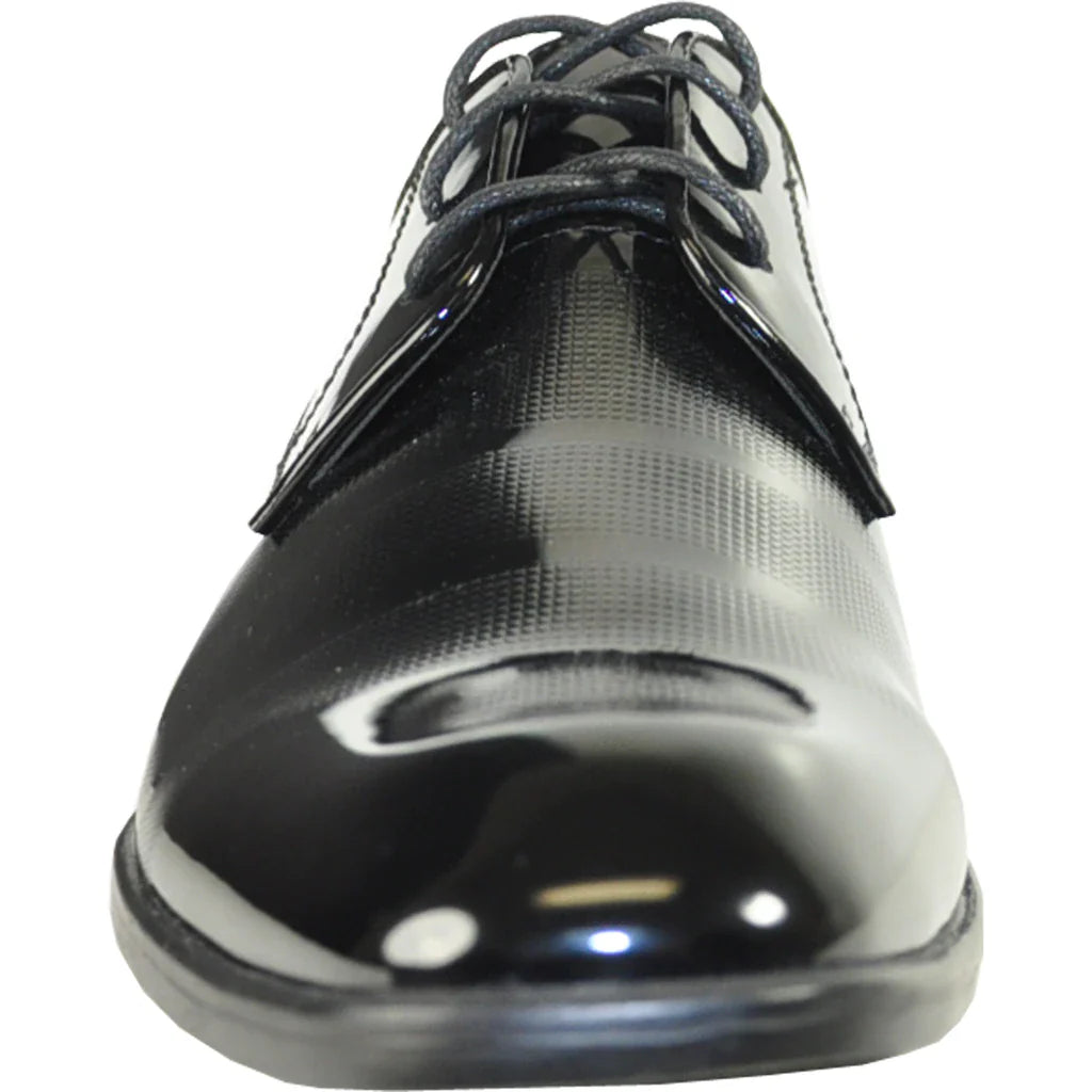 "Rockefeller" Black Vangelo Tuxedo Shoes Tux-USA
