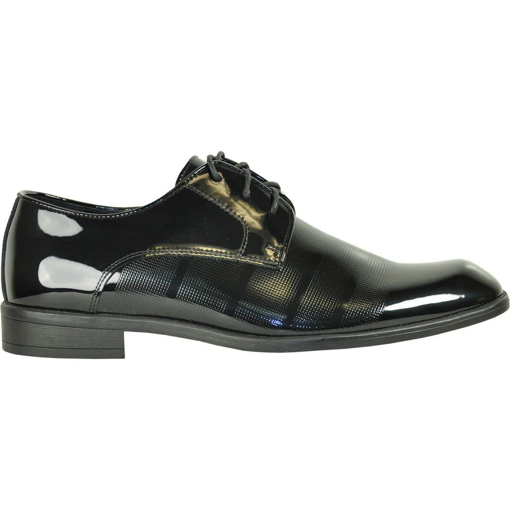 "Rockefeller" Black Vangelo Tuxedo Shoes Tux-USA