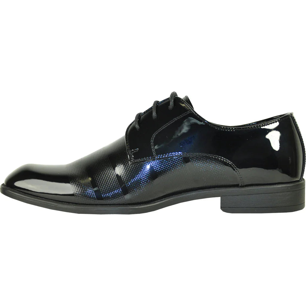 "Rockefeller" Black Vangelo Tuxedo Shoes Tux-USA