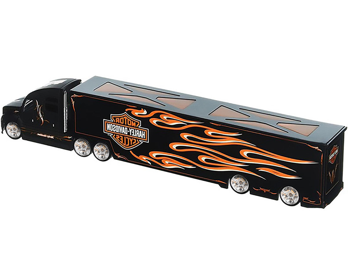 Harley Davidson Custom Hauler Trailer Black "Custom Haulers" Series 1/64 Diecast Model by Maisto Maisto