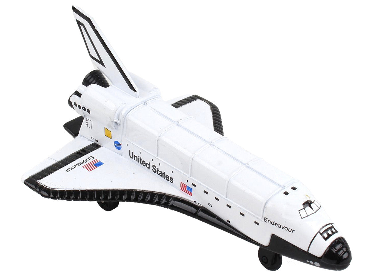 NASA "Endeavour" Space Shuttle White "United States" with Runway Section Diecast Model Airplane by Runway24-1
