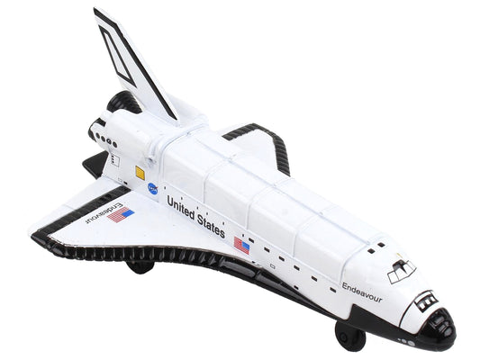 NASA "Endeavour" Space Shuttle White "United States" with Runway Section Diecast Model Airplane by Runway24