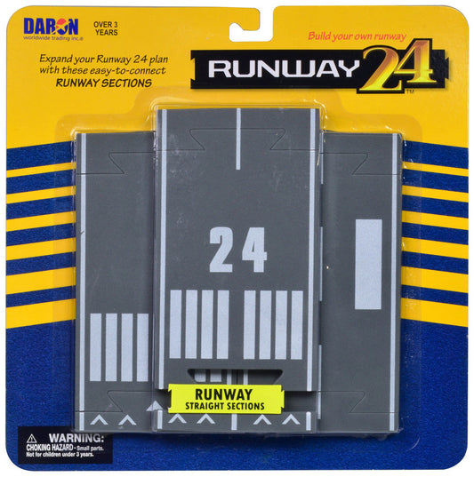 Runway Straight Sections 3 Piece Set for Diecast Models by Runway24 Runway24