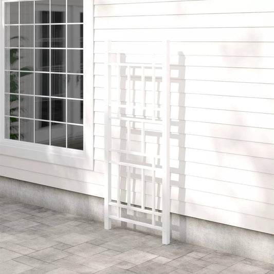 75-inch White Vinyl Outdoor Garden Trellis - Made in USA FastFurnishings