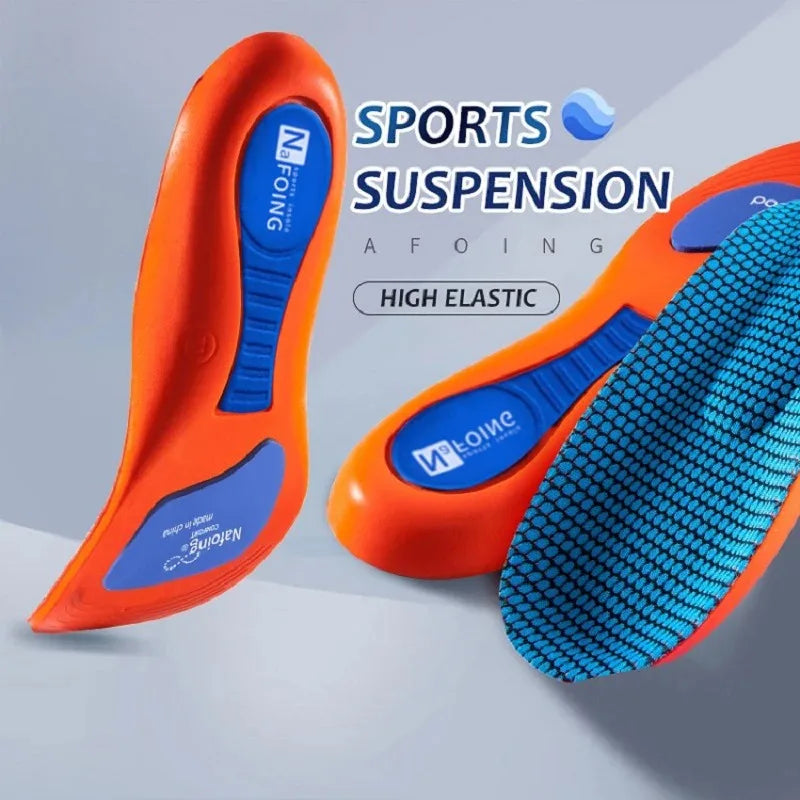 1 Pair New Sports Elasticity Insoles Elasticity Shock Absorption Breathable Running Insoles LadyShow.Store