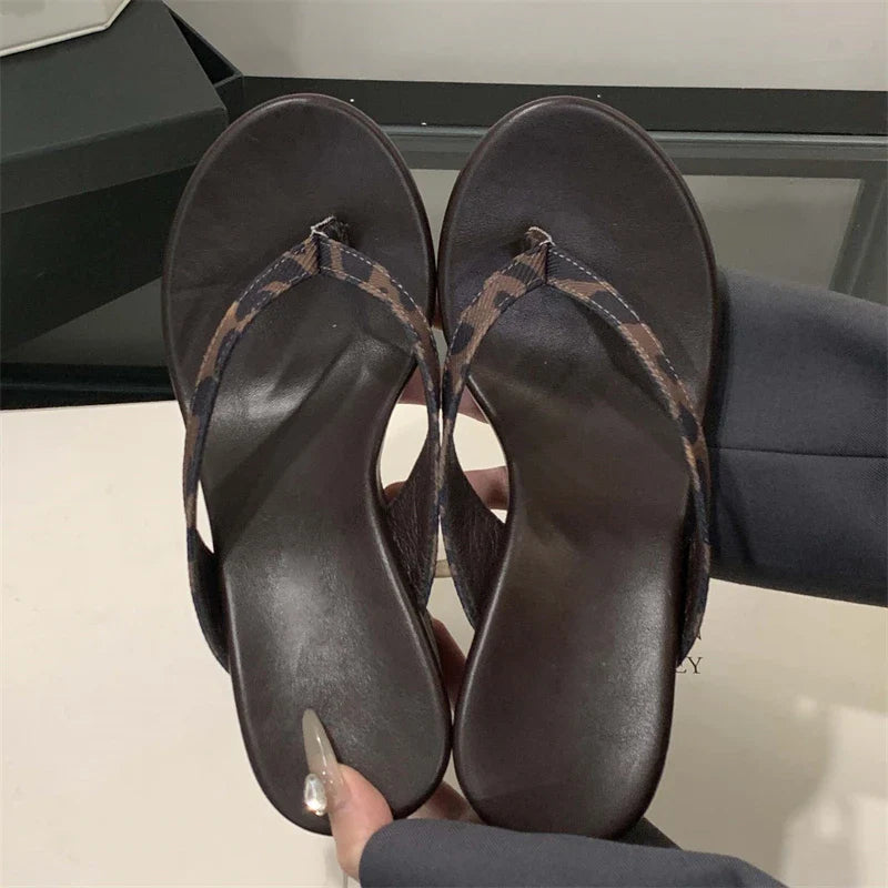 Aneikeh Fashion Summer Clip Toe Platform Wedges Women Slippers  Thick High Heels Beach Flip Flops Slide Shoes 2026 LadyShow.Store