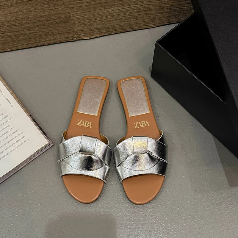 New Summer Designer Women'S Solid Color Fashion Slippers Zapatos De Mujer Women'S Shoes Slippers Women Slippers Women Shoes LadyShow.Store