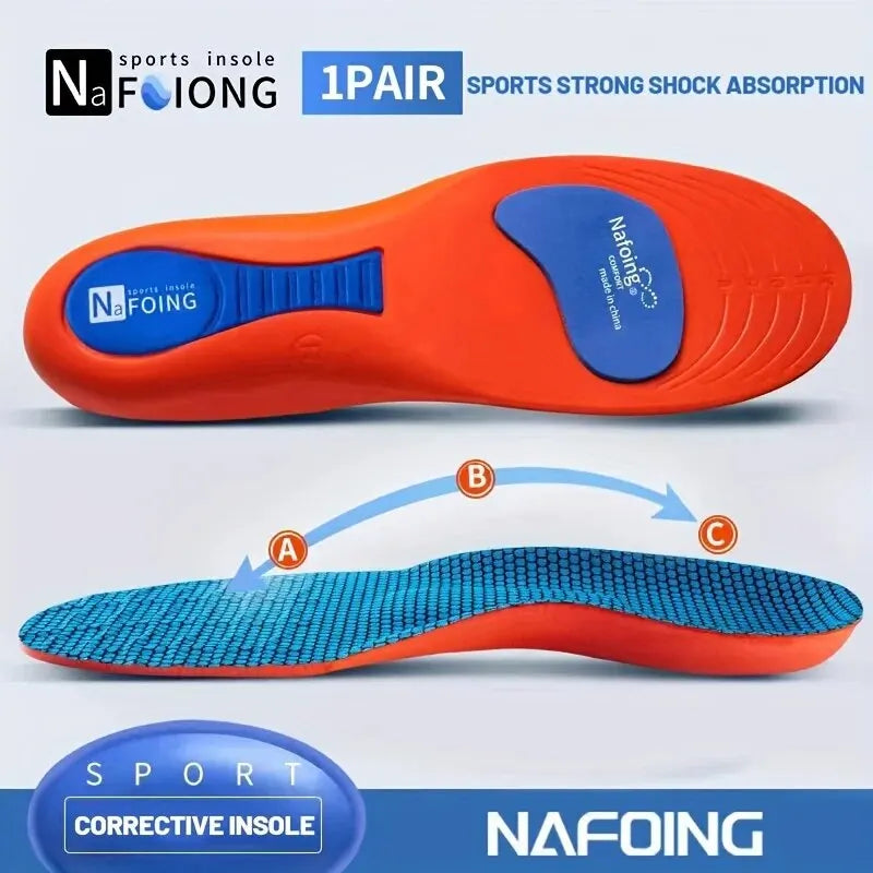1 Pair New Sports Elasticity Insoles Elasticity Shock Absorption Breathable Running Insoles LadyShow.Store