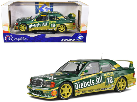 Mercedes-Benz 190 EVO II #18 Kurt Thiim "DTM (Deutsche Tourenwagen Meisterschaft)" (1992) "Competition" Series 1/18 Diecast Model Car by Solido