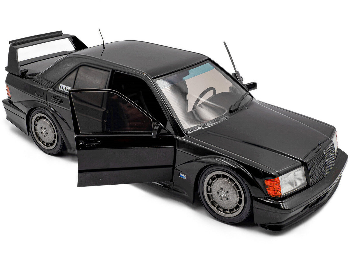 Mercedes Benz 190 Evolution II (W201) "Solido Works" Black 1/18 Diecast Model Car by Solido Solido