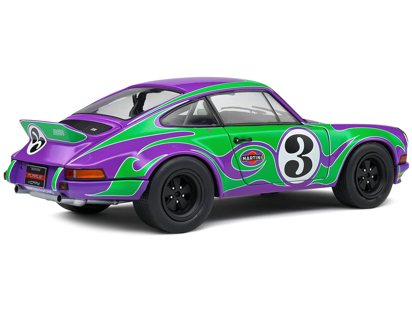 1973 Porsche 911 RSR #3 "Purple Hippy Tribute" "Competition" Series 1/18 Diecast Model Car by Solido