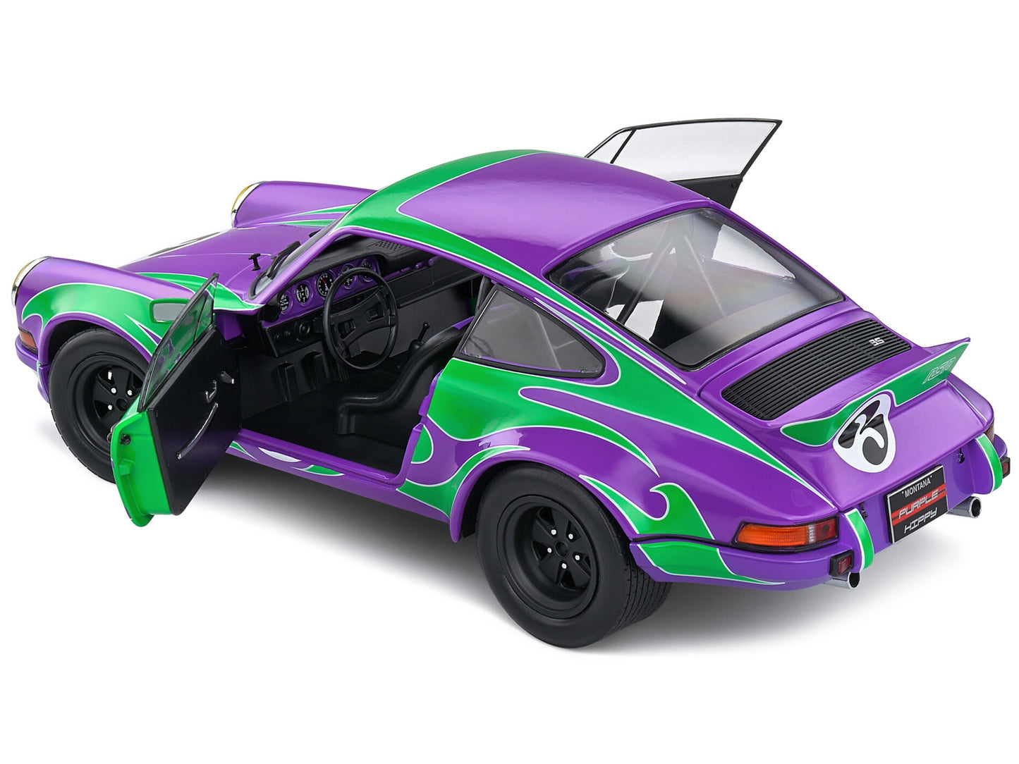 1973 Porsche 911 RSR #3 "Purple Hippy Tribute" "Competition" Series 1/18 Diecast Model Car by Solido