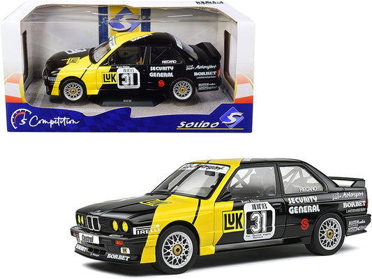 BMW E30 M3 #31 Kurt Thiim "LuK" DTM Deutsche Tourenwagen Masters (1988) "Competition" Series 1/18 Diecast Model Car by Solido