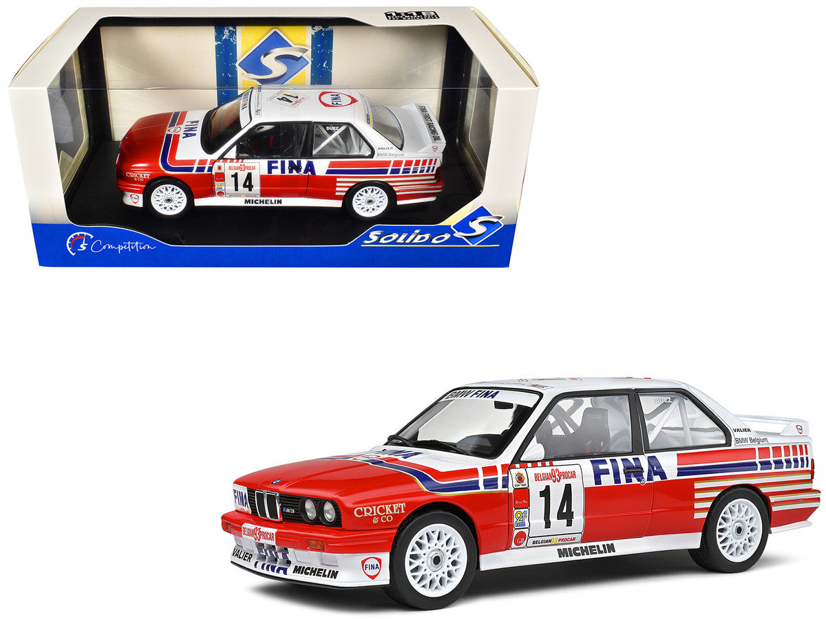 BMW E30 M3 #14 Marc Duez "Belgian Procar Championship" (1993) "Competition" Series 1/18 Diecast Model Car by Solido Solido