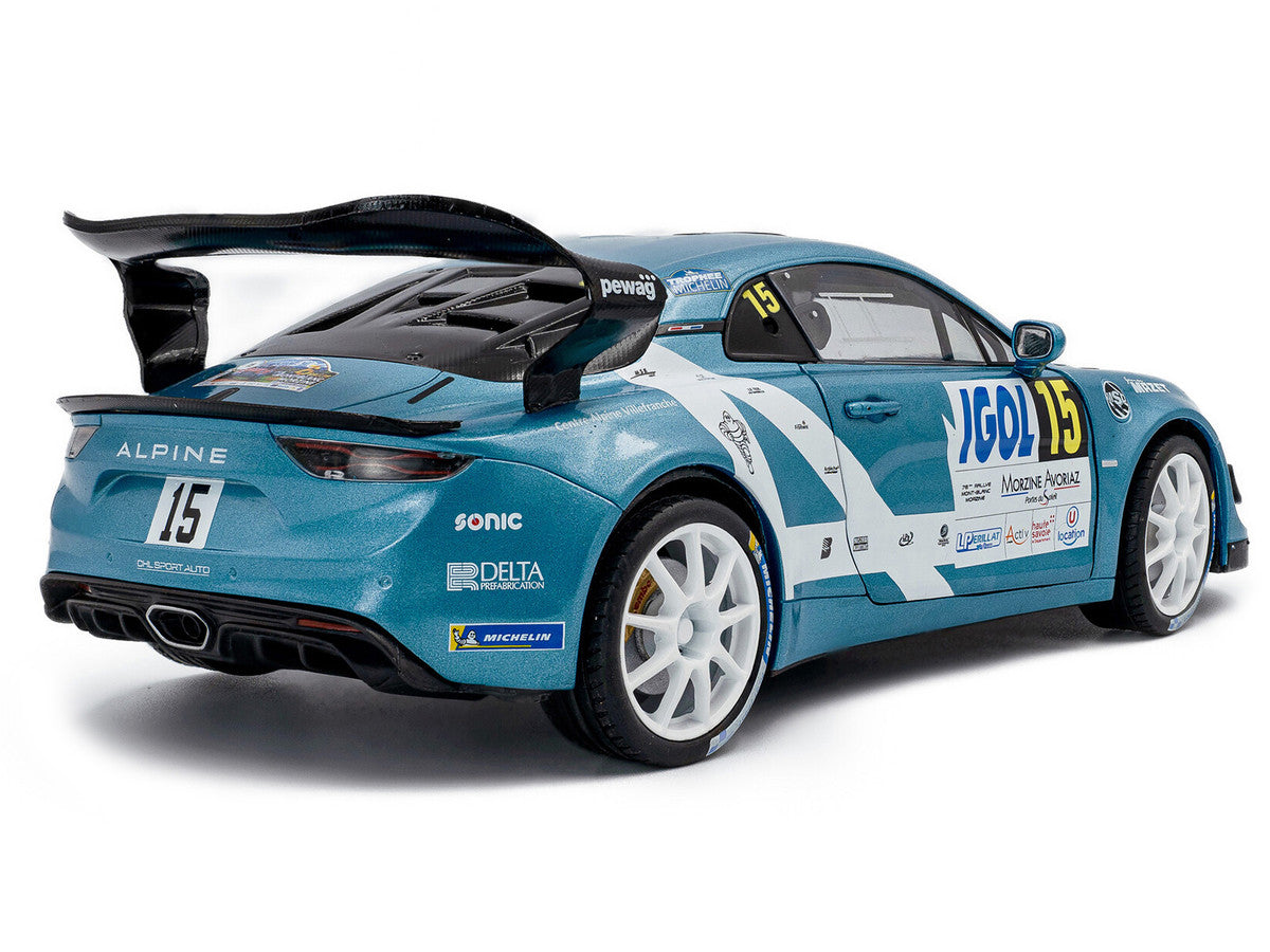Alpine A110 Rallye GT+ #15 Raphael Astier - Denis Giraudet "Rallye Du Mont Blanc" (2024) "Competition" Series 1/18 Diecast Model Car by Solido-1