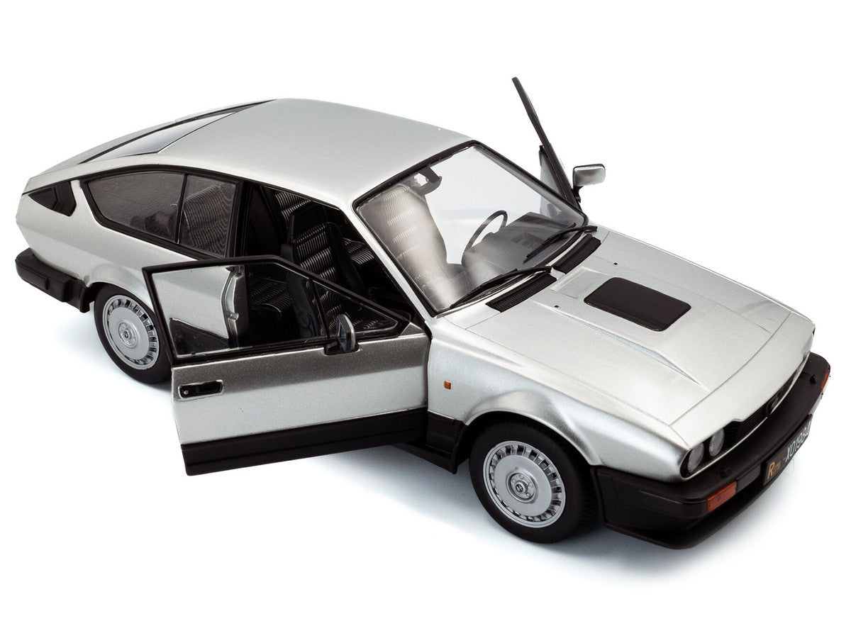 1984 Alfa Romeo GTV6 Silver Metallic 1/18 Diecast Model Car by Solido-2