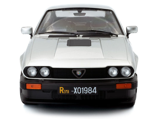 1984 Alfa Romeo GTV6 Silver Metallic 1/18 Diecast Model Car by Solido-1