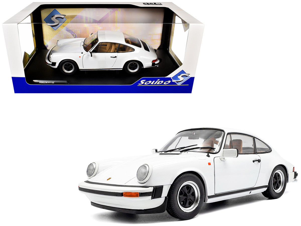 1974 Porsche 911 (930) 3.0 SC Grand Prix White 1/18 Diecast Model Car by Solido Solido