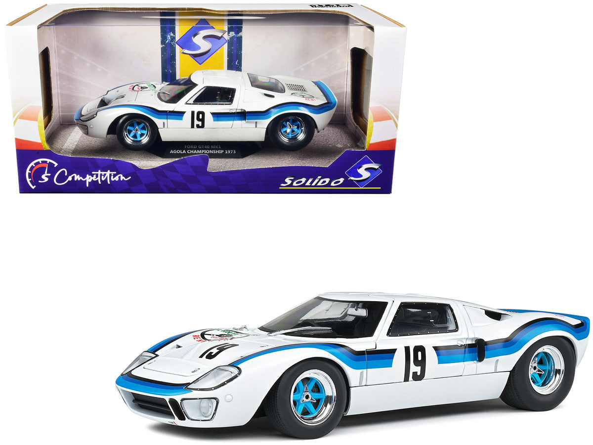 Ford GT40 MK.1 RHD (Right Hand Drive) #19 Emilio Marta "Angola Championship" (1973) "Competition" Series 1/18 Diecast Model Car by Solido Solido