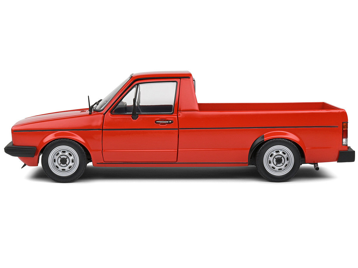 1983 Volkswagen Caddy MK 1 Pickup Truck Mars Red 1/18 Diecast Model Car by Solido-2