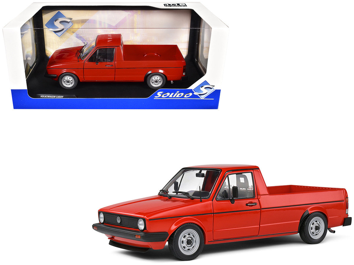 1983 Volkswagen Caddy MK 1 Pickup Truck Mars Red 1/18 Diecast Model Car by Solido-0