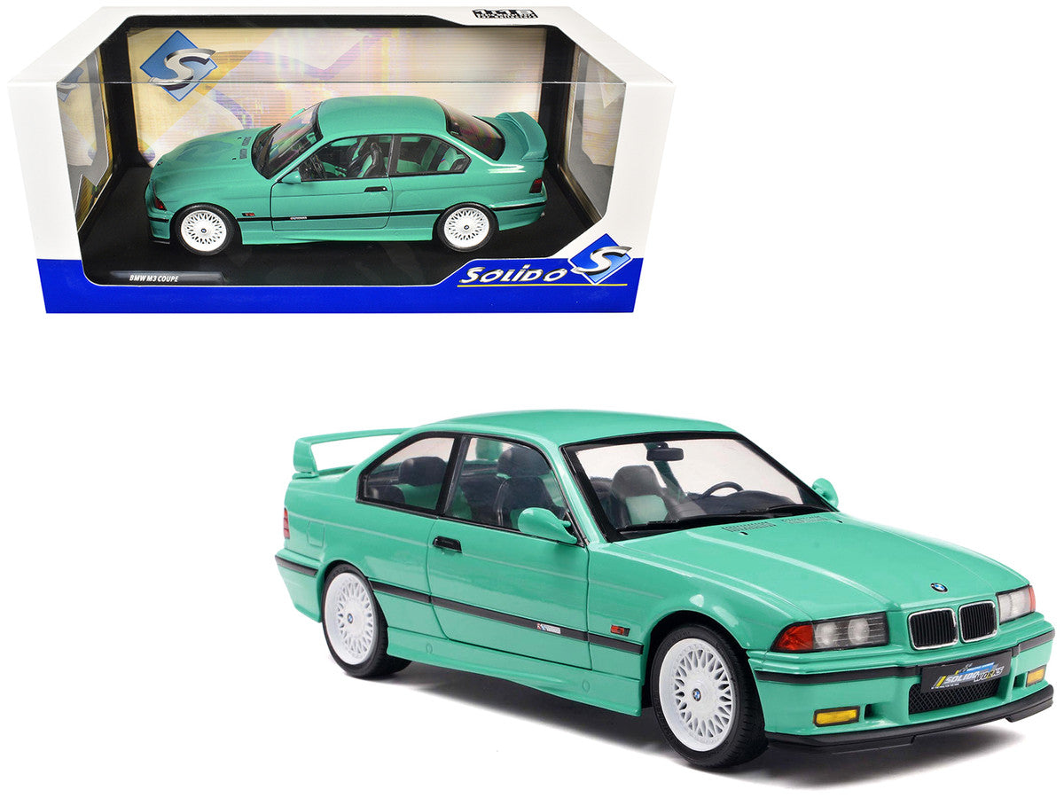 1991 BMW E36 M3 "Solido Works" Mint Green with Mint Green Interior 1/18 Diecast Model Car by Solido Solido